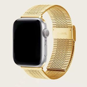 NWT Luxury Apple Watch Band Gold Stainless Steel Adjustable Size 38/40/41​